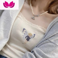 七斓小精灵y2k甜辣修身正肩短袖t恤上衣辣妹女夏短款设计感