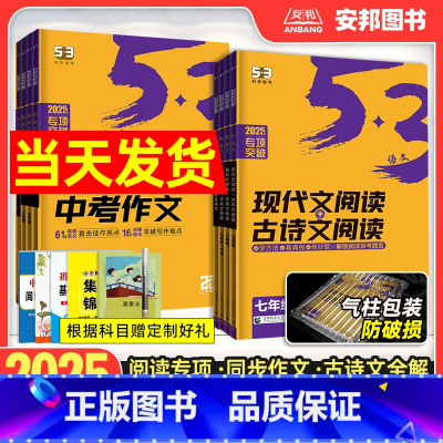 现代文+古诗文阅读[七年级] 初中通用 [正版]2025新版53初中语文专项训练七八九年级中考现代文古诗文阅读理解文言文