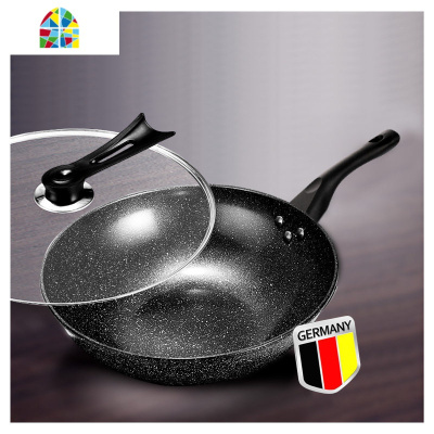 炒锅不粘锅平底锅无油烟家用炒菜锅燃气灶电磁炉适专用铁锅 FENGHOU 32cm智能感温不粘锅+不粘蒸笼