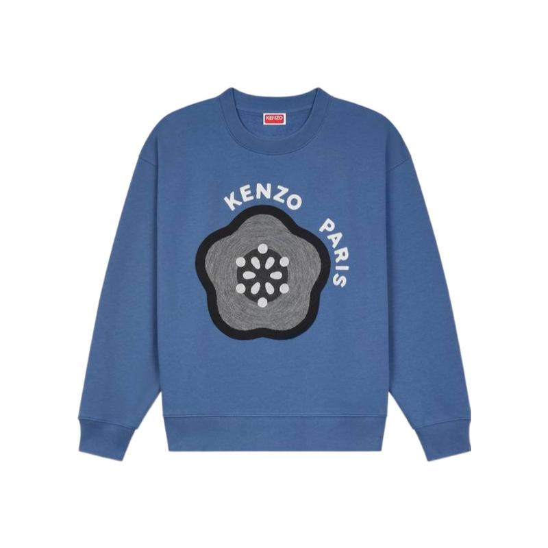 高田贤三(Kenzo)纯棉圆领长袖卫衣女宽松舒适百搭运动休闲套头衫