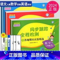 同步跟踪 三年级下 语数英套装 小学三年级 [正版]2024新版亮点给力大试卷三年级上册数学语文英语三上苏教版SJ江苏小
