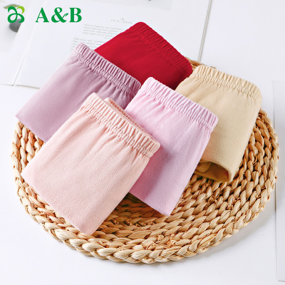 ab内裤女纯棉银离子抗菌舒适透气高腰女士三角裤4条装E586