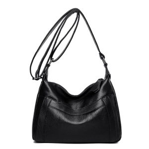 Ceba 女士包包2023质感软皮多层百搭单肩斜挎包大容量中老年妈妈包