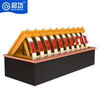 启功液压翻板路障机单位道路设施防撞阻车路障机 每米QG-JZLZJ18