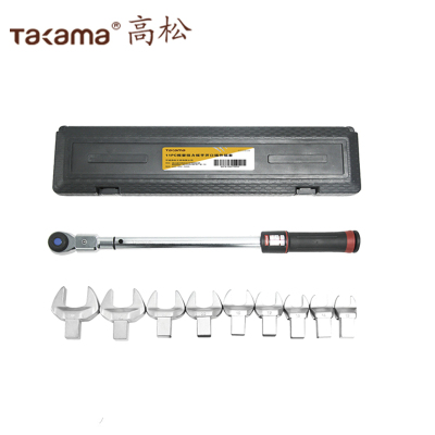 高松Takama1/2方+可换头扭力扳手+12-30mm系列开口头 631810/1盒