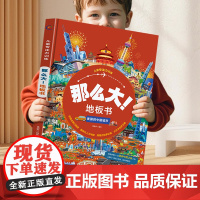 儿童专注力训练·那么大!地板书8册 美丽的中国城市 儿童地板书专注力训练幼儿3-6岁绘本早教书籍孩子注意观察力益智超大宝