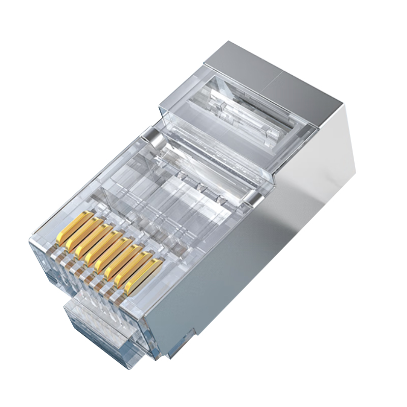 百晟长恒BSCH-A58 六类金属屏蔽镀金8芯 网络水晶头 50.00 个/包 (计价单位:包) 透明