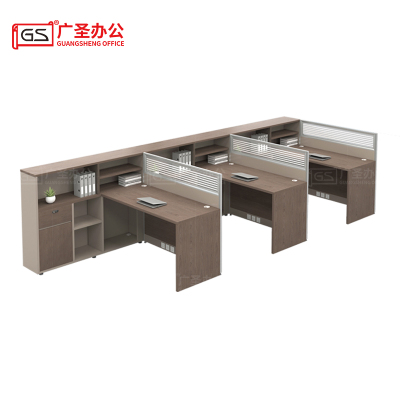GS 办公桌电脑桌屏风桌三人位 1500*4200*1100mm