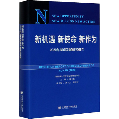 新机遇新使命新作为(2020年湖南发展研究报告)