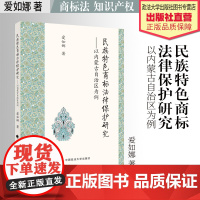 法学著作 民族特色商标法律保护研究 爱如娜 著 商标法 知识产权 中国政法大学出版社