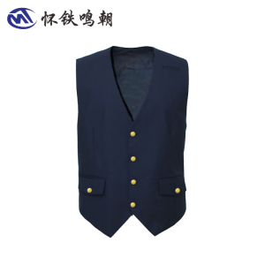 怀铁鸣朝 春秋马夹背心HT-G076 男士马甲/背心 商务职业装春秋季工作装厂家直销 AI智能量体