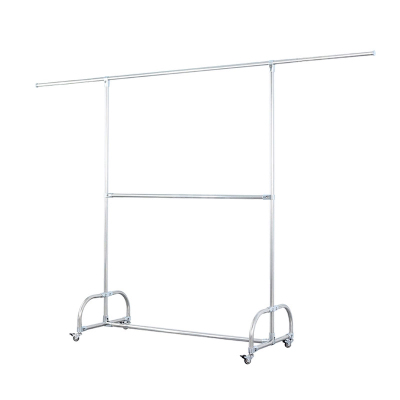 翌嘉YJ-D3-202 202不锈钢晾衣架移动伸缩单杆式晒衣架 不可升降高度款 1200*520*1650