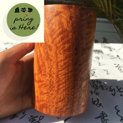 新款特价红木笔筒缅甸花梨整木实木大果紫檀摆件办公桌收纳笔插包邮