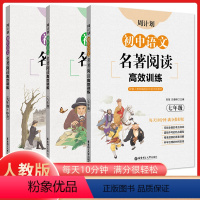 全套3本 [正版]周计划 初中语文名著阅读高效训练 七八九年级+中考789艾青诗选水浒传简爱名著题专项训练初一初二初三年