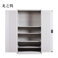 龙之腾工具柜加厚铁皮储物柜工厂车间用带抽屉汽修多功能收纳柜通门带网柜灰白色
