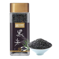 蒲臻善黑米杂粮煮粥蒸饭煲饭原色原香自然黑润口感香糯罐装500g