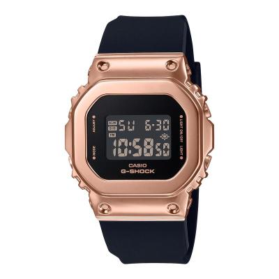 卡西欧(CASIO)GM-S5600PG-1男士石英手表潮流复古金属表带防水电子手表