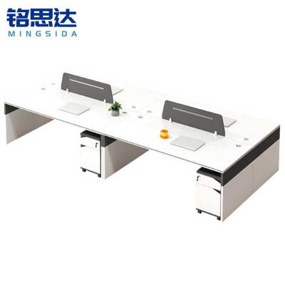 铭思达职员桌1.4米四人位含柜套