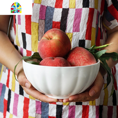 纯白餐具碗盘套装家用欧式碗碟28头陶瓷盘子汤盘平盘面碗饭碗 FENGHOU 12英寸鱼盘一个 28件