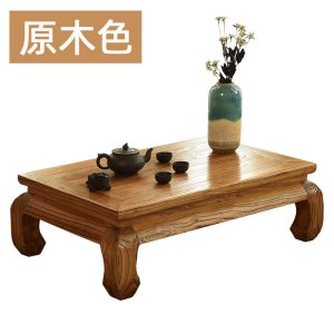 老榆木榻榻米茶几实木飘窗桌子小茶几日式矮桌子炕桌榻榻米桌中式