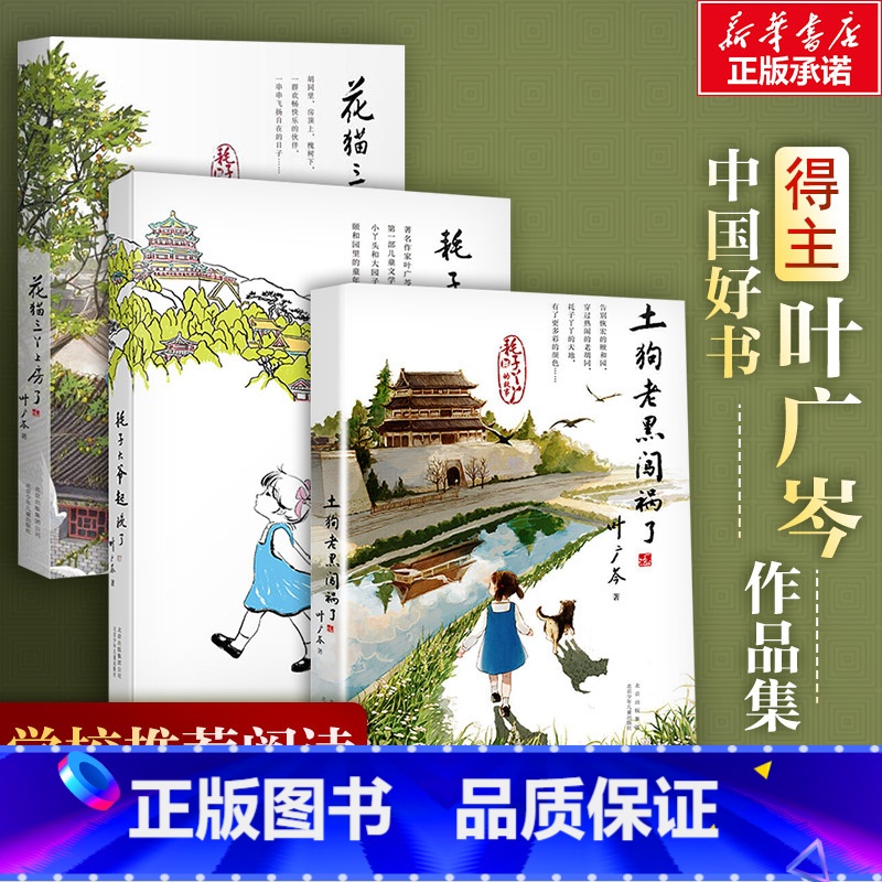 3册[黑土狗+耗子+花猫] [正版]中国好书耗子大爷起晚了+土狗老黑闯祸了+花猫三丫上房了我和小素乘风破浪 叶广岑儿童文
