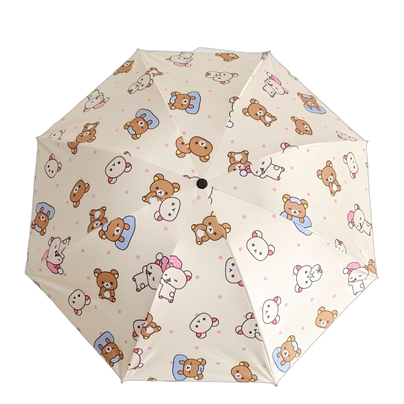 六羊纺 黑胶太阳伞防晒防紫外线晴雨伞两用女折叠遮阳伞全自动 个