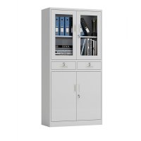 迅迈 中二斗文件柜 资料柜 钢制办公室文件柜 铁皮柜子 档案柜 财务凭证带锁储物柜