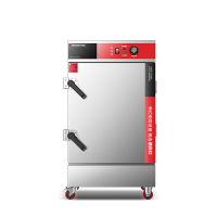 德玛仕蒸饭柜商用 校企酒店食堂蒸包蒸饭机电热蒸饭车 8盘定时KZ-80A 220V/380V[304蒸盘款]