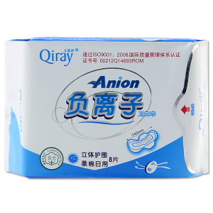 富迪卡蕾伊日用卫生巾8片/包 无荧光剂