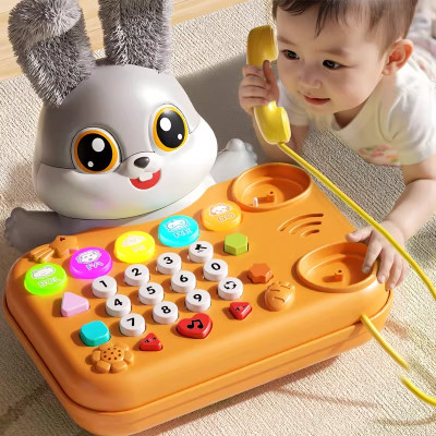 儿童玩具手机仿真电话机座机婴儿音乐手机宝宝多功能早教玩具1663