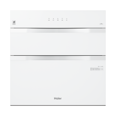 海尔(Haier)130L[小红花厨电-绽放版]嵌入式消毒柜 灭菌舱系列大容量消毒柜三门三抽白色母婴消毒柜 EB130B