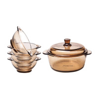 毕加索餐具6件套双耳设计便于拿取持久耐磨不易刮花A-KF012S/L6