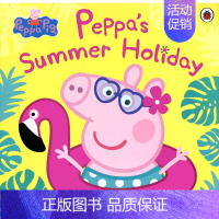 小猪佩奇的暑假 [正版]Peppa Pig Peppa's Busy Day 小猪佩奇忙碌的一天 认识时间纸板书 时钟玩