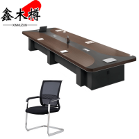 鑫木樽会议桌4.5m十六椅套