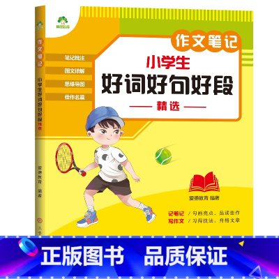 [小学生通用]好词好句好段精选 [正版]2023新版中小学生语文作文笔记10册作文好词好句好段积累分类满分作文五感法写作