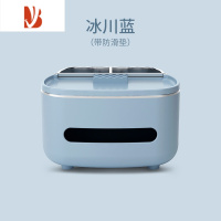 三维工匠纸巾盒轻奢客厅抽纸盒茶几多遥控器收纳家用桌面创意摆件 轻奢网红款纸巾盒-冰川篮