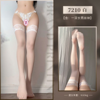霏慕蕾丝边长筒袜丝袜女式情趣丝袜长筒袜过膝黑丝袜7210