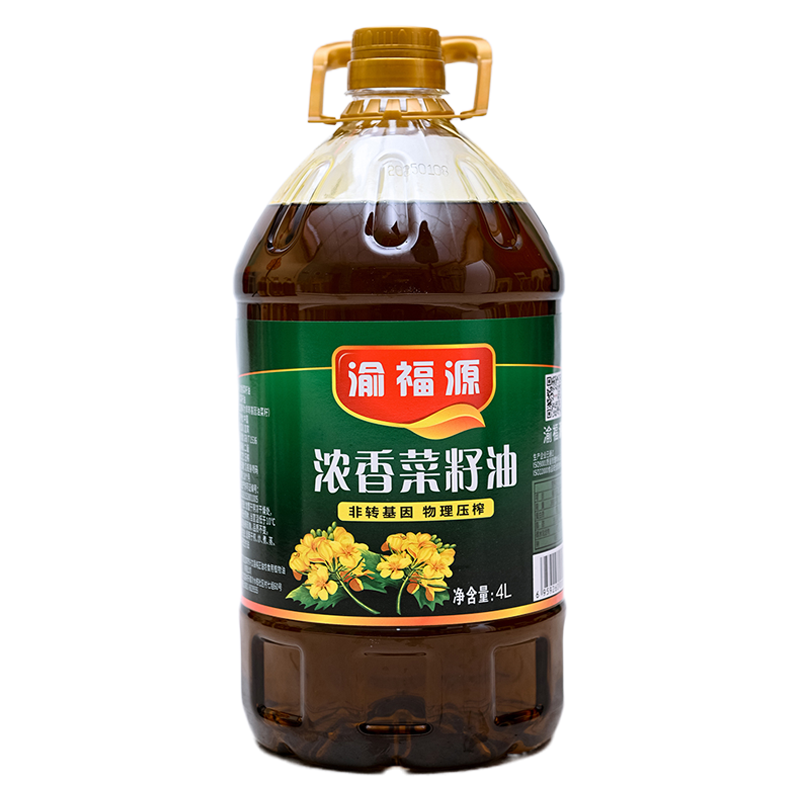 渝福源4升压榨菜籽油四川风味