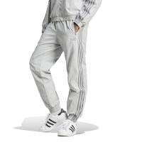 Adidas运动潮流拼接连帽宽松工装裤男百搭休闲裤 Grey