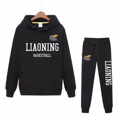 珂卡慕(KEKAMU)辽宁男篮辽宁队连帽卫衣长裤卫裤套头外套运动裤套装辽宁黑色套装厚款*(加绒)XXL