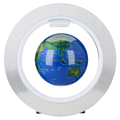 地球仪3d立体磁悬浮带灯会发光自转学生用政区办公室装饰摆件黑科技儿童生日礼品