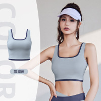 拼色运动内衣高强度防震聚拢显胸收副乳户外运动瑜伽文胸