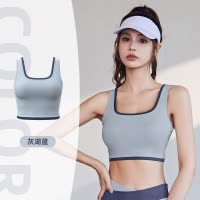 拼色运动内衣高强度防震聚拢显胸收副乳户外运动瑜伽文胸