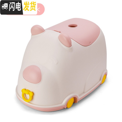 三维工匠卡通可爱儿童玩具收纳箱小孩杂物整理箱零食收纳盒储物箱带滑轮