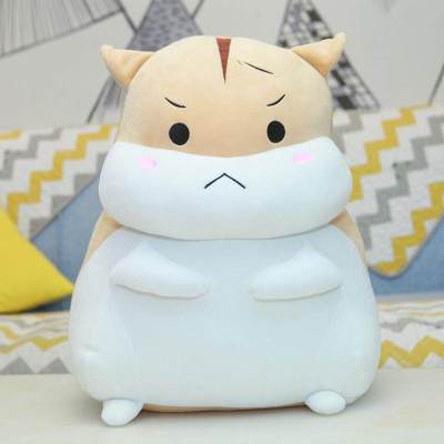 女朋友出气女童小仓鼠布娃娃生日熊毛绒送女生成人超萌老婆黄生气（公仔款）80cm（礼品袋装+玫瑰