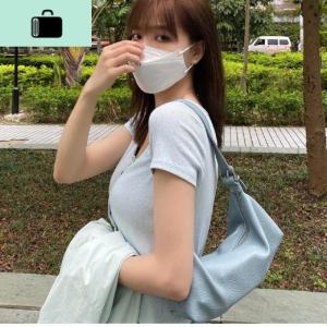 包包2020新款潮夏季腋下包法棍包小清新包小众网红包NEW LAKE 浅蓝色()女士单肩包 浅蓝色（现货）