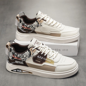 秋冬季新款马丁靴男高帮英伦风复古皮鞋休闲潮流经典透气平跟男鞋