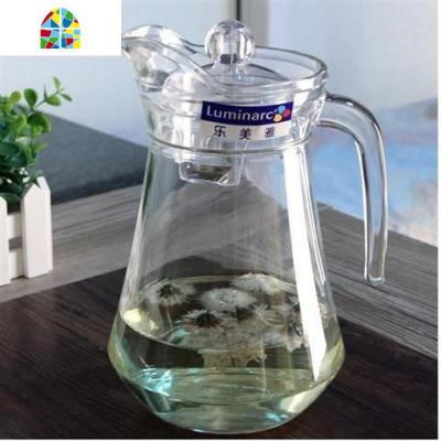冷水壶耐热玻璃大容量果汁壶凉水壶透明家用玻璃茶壶凉杯 FENGHOU 企鹅壶1.3L