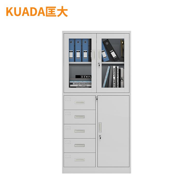 匡大 文件柜铁皮柜办公资料档案柜偏五斗柜