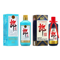 2019年盛世郎猪53度500ml+郎牌郎(经典1984)酱香型白酒组合装
